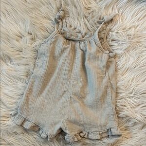 Little Co. • sage green ruffle romper
